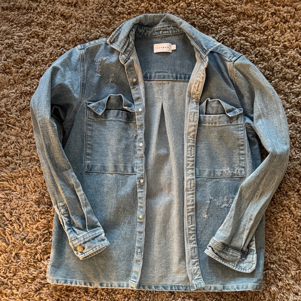 Denim Button-Up Shirt